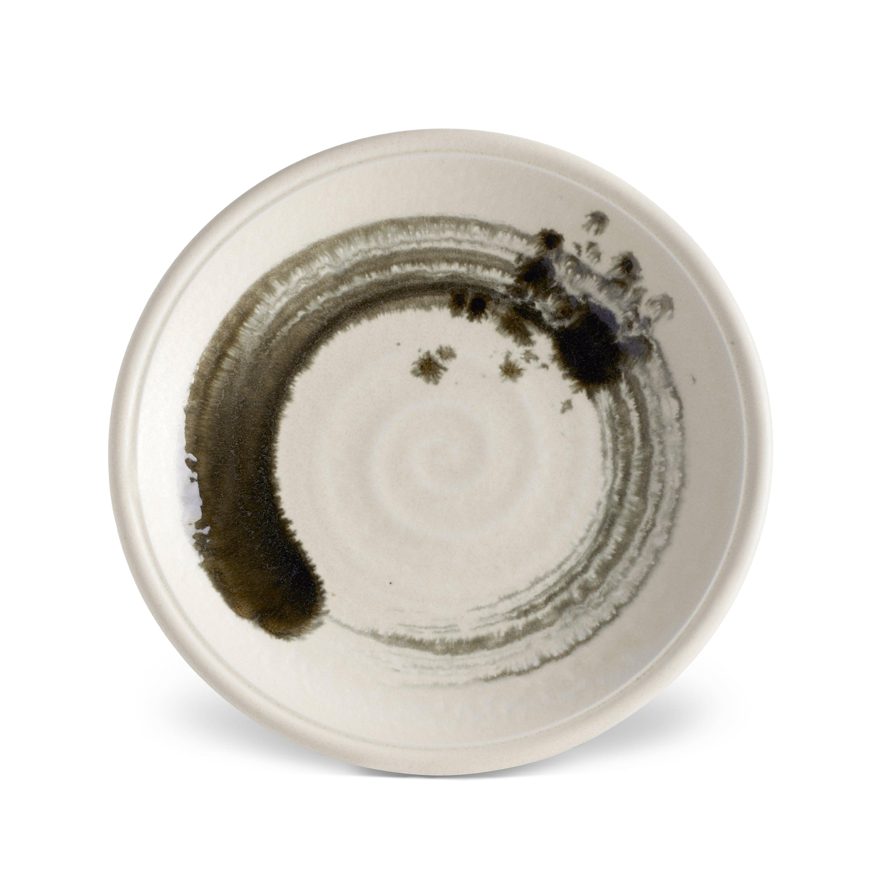 Premium Sumi Brush Dinner Plate Set - Elegant Japanese-Inspired Ceramic Plates for Fine Dining, Restaurants & Home Entertaining