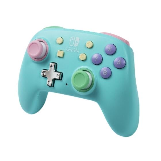 PowerA Nano Enhanced Wireless Controller for Nintendo Switch - Spring Dream, Compact & Portable Gamepad for Travel, Gaming On-The-Go & Multiplayer Sessions