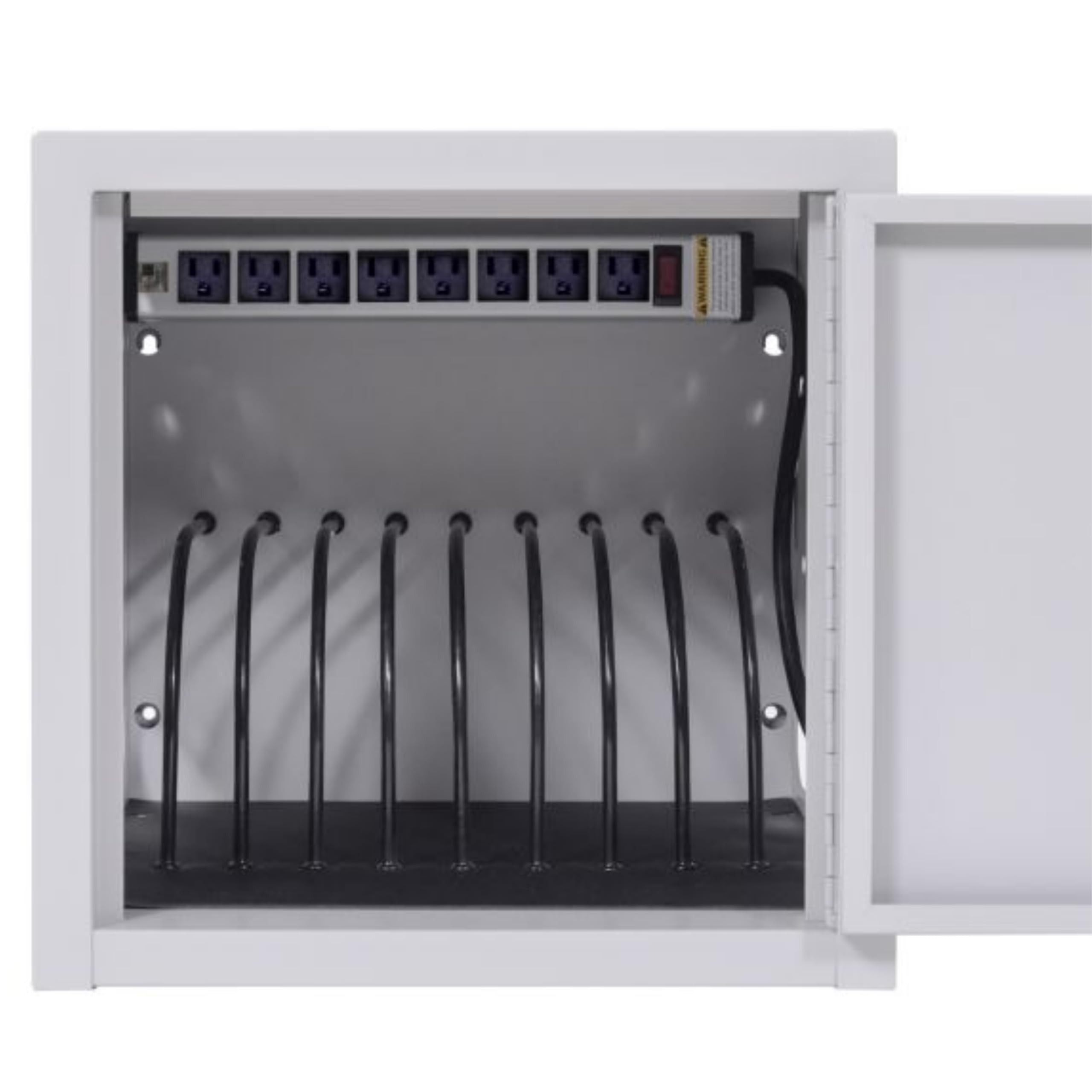 8-Port USB Wall/Desk Charging Station for Tablets & Phones - Fast Charging Multi Device Organizer for Home, Office & Travel (Model: 289-LLTMW8-G)
