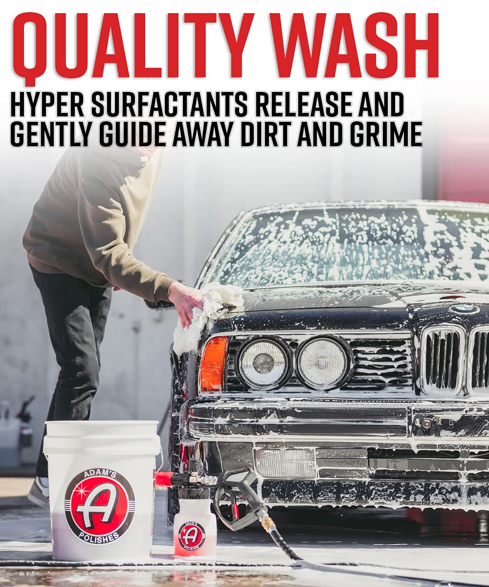 Adam's Polishes Mega Foam Car Wash Bundle - pH Balanced Car Wash Soap for Foam Cannon, Pressure Washer & Foam Gun | Concentrated Auto Detailing Detergent | Safe for Wax & Ceramic Coatings | Perfect for Deep Cleaning, Detailing & Maintaining Your Vehicle's Shine