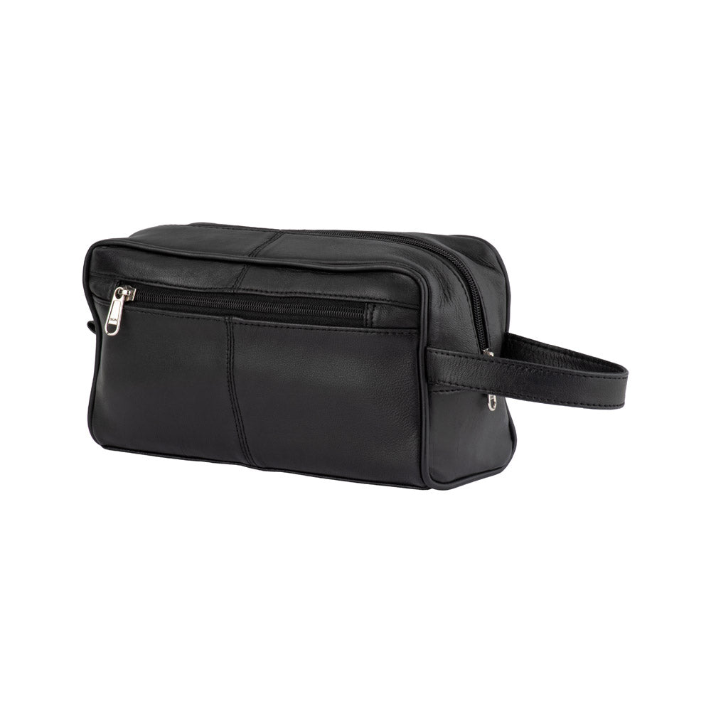 Premium Single Zip Toiletry Bag BB 587 - Waterproof Travel Cosmetic Organizer for Women & Men - Perfect for Gym, Vacation, and Business Trips (Black)