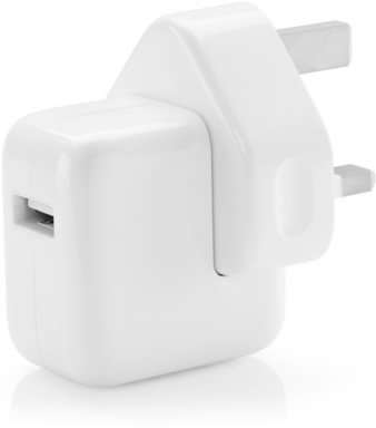 Apple A1357 10W USB Wall Charger with 3-Pin Plug - Fast Charging for iPhone, iPad - Perfect for Home, Office & Travel Use