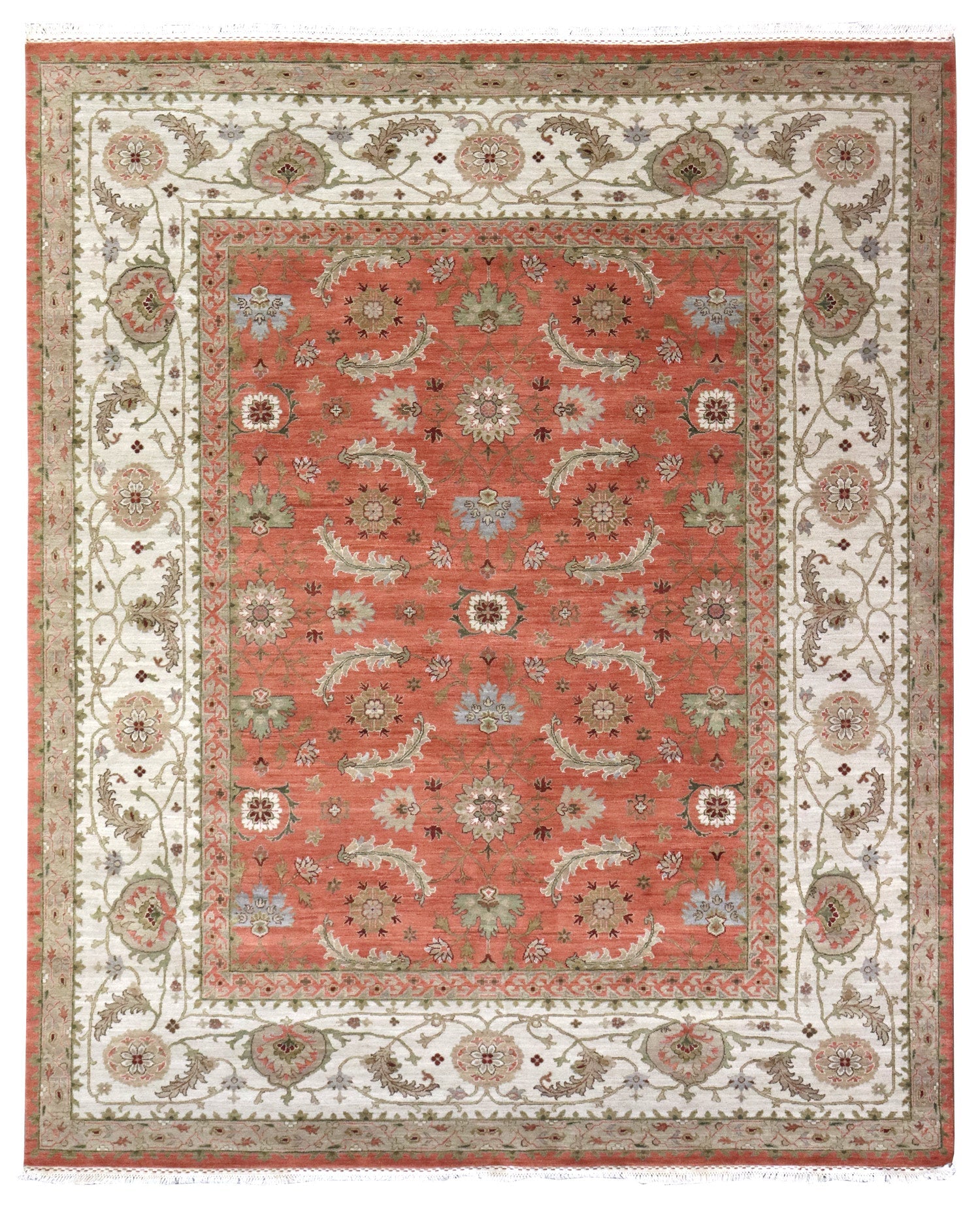 Handwoven Agra Transitional Area Rug J65718 - Perfect for Living Room, Bedroom, and Home Decor