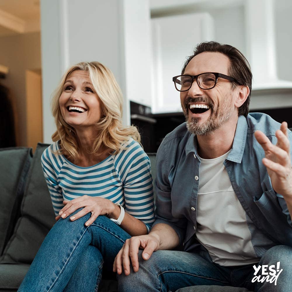 Yes And: Improv Comedy Card Game - Fun Family-Friendly Party Game for Adults, Teens & Kids | Perfect for Game Nights, Team Building & Icebreaker Activities