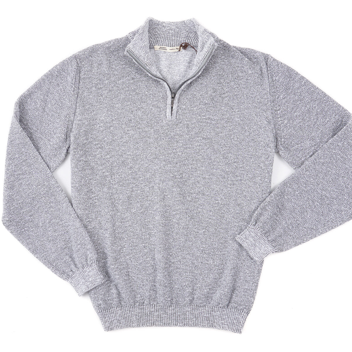 Maurizio Baldassari Half Zip Sweater for Men - Premium Knit Pullover with Quarter Zip Collar - Comfortable Casual & Office Wear - Perfect for Fall, Winter & Layering Outfits