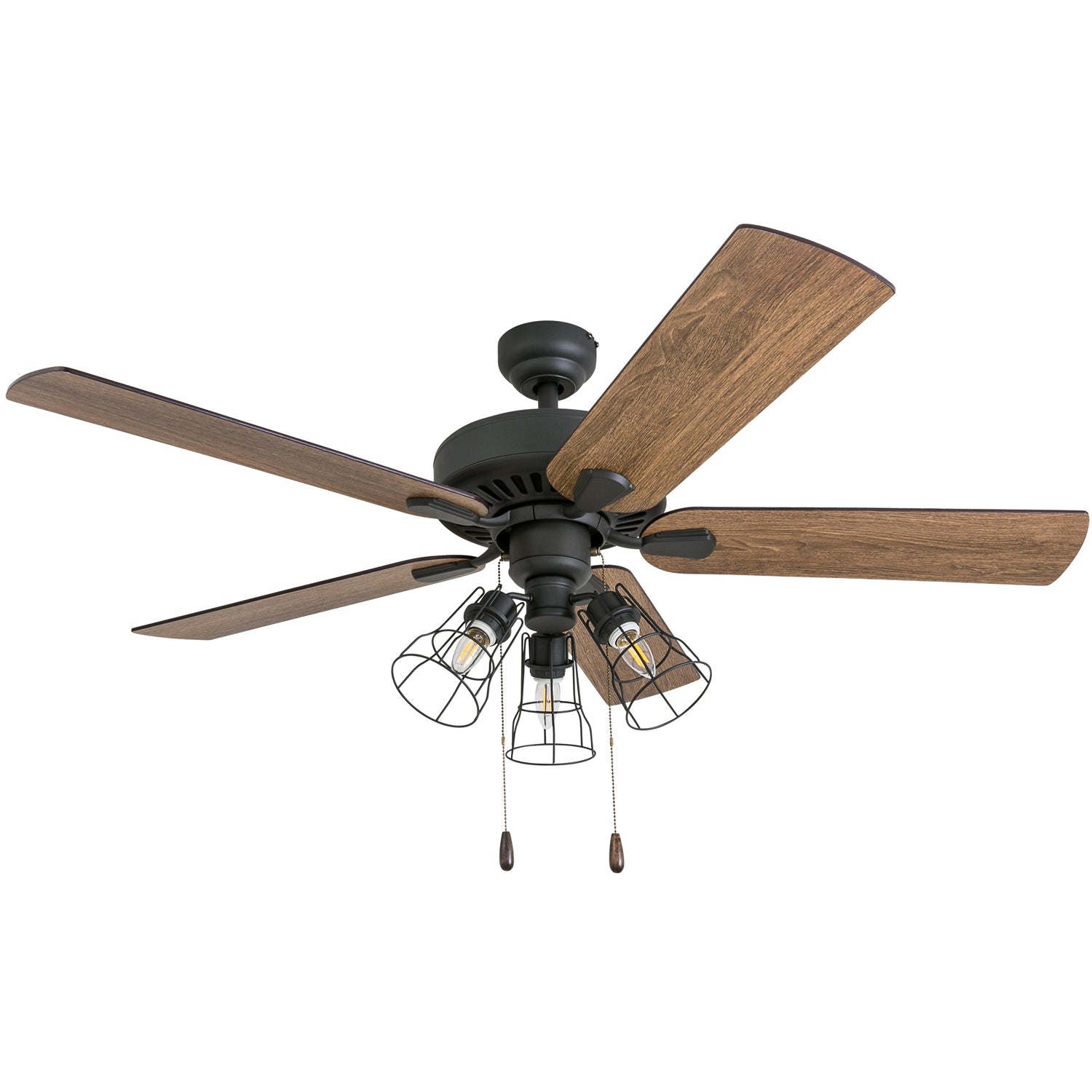 52 Inch Bronze Inland Seas Ceiling Fan with Remote Control - Perfect for Living Room, Bedroom, and Outdoor Patio Cooling