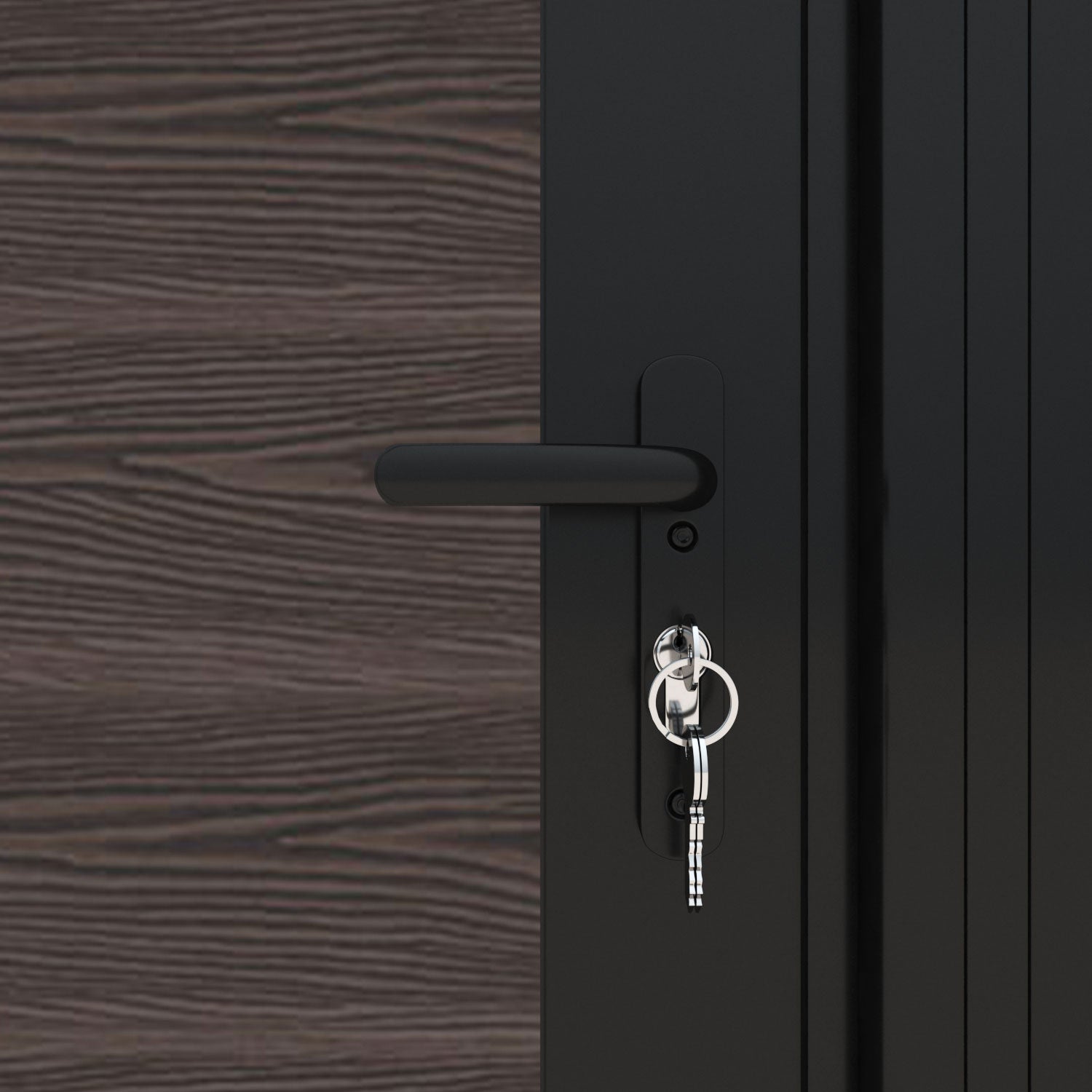 Classic Malawi Curved Top Driveway Gate - Mid Brown with Middle Screen - Perfect for Home Security & Curb Appeal