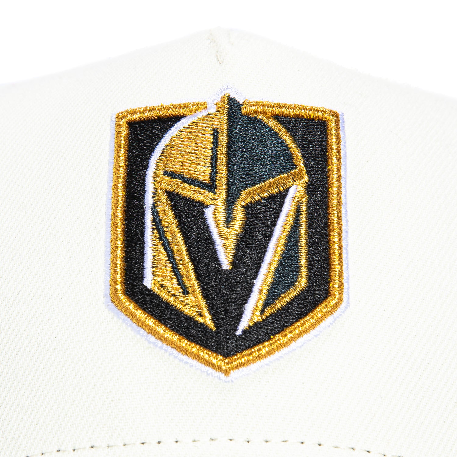 New Era 9Forty A-Frame Vegas Golden Knights Snapback Hat - White & Graphite | Adjustable Baseball Cap for Men & Women | Perfect for Sports Games, Casual Wear & Fan Collections