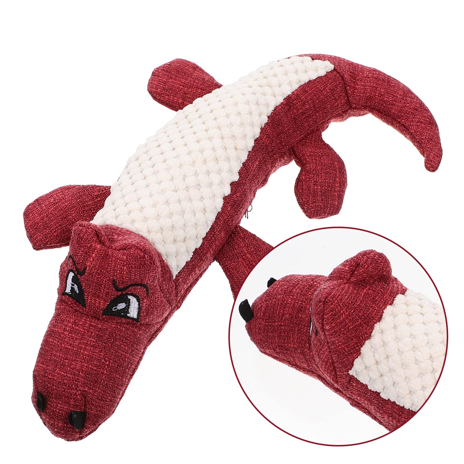 TENDYCOCO Plush Dog Chew Toy - Squeaky Interactive Puppy Teething Toy for Small & Large Dogs - Durable Pet Biting & Molar Plaything for Playtime & Training - Perfect for Puppies, Adult Dogs & Stress Relief