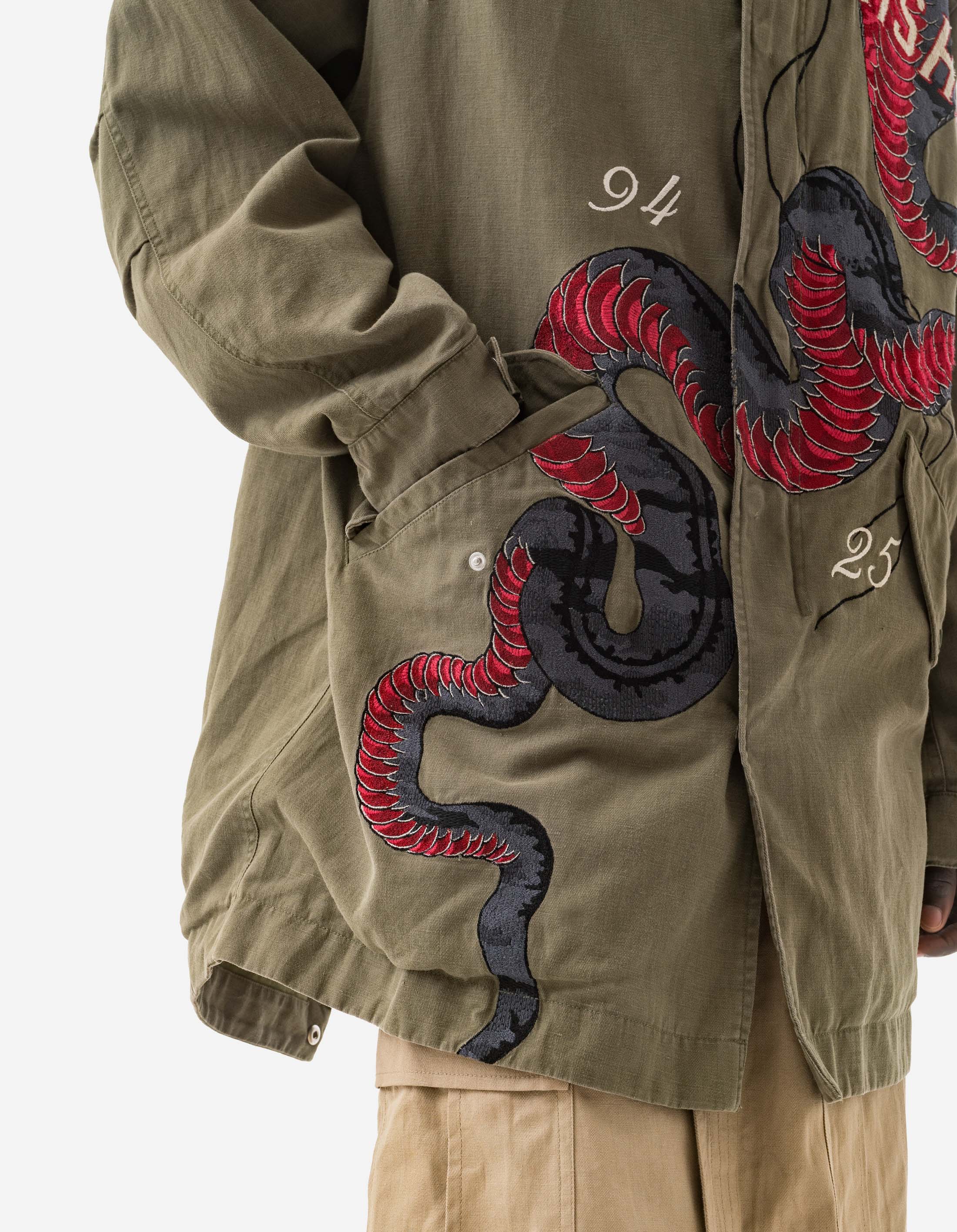 Men's 6036 Cobra M65 Fishtail Parka Jacket - Military Style Olive Green Outerwear for Outdoor Adventures & Urban Fashion