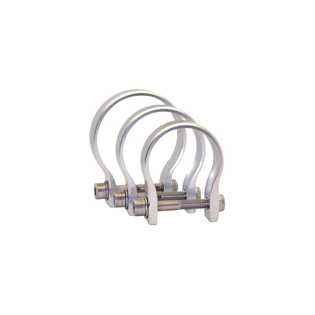 Axia Alloys MODCL2.0-C 2 Inch Clear Cage Strap Clamp for Cable Management | Perfect for Organizing Wires in Offices, Data Centers & Home Theater Setups