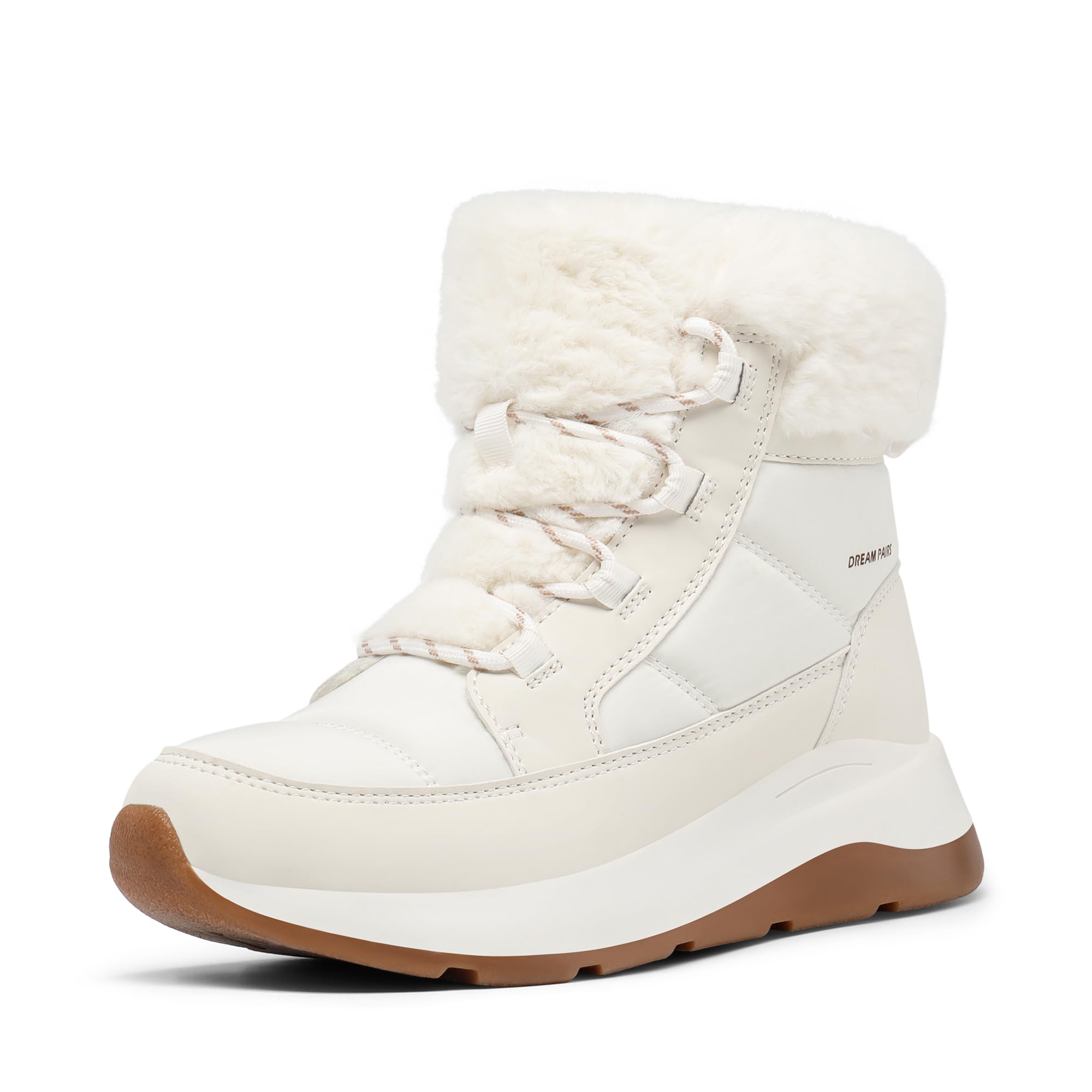 DREAM PAIRS Women's Winter Snow Boots - Waterproof Ankle Boots with Faux Fur Lining, Comfortable Short Booties for Ladies | Perfect for Outdoor Activities, Snowy Weather & Casual Winter Wear