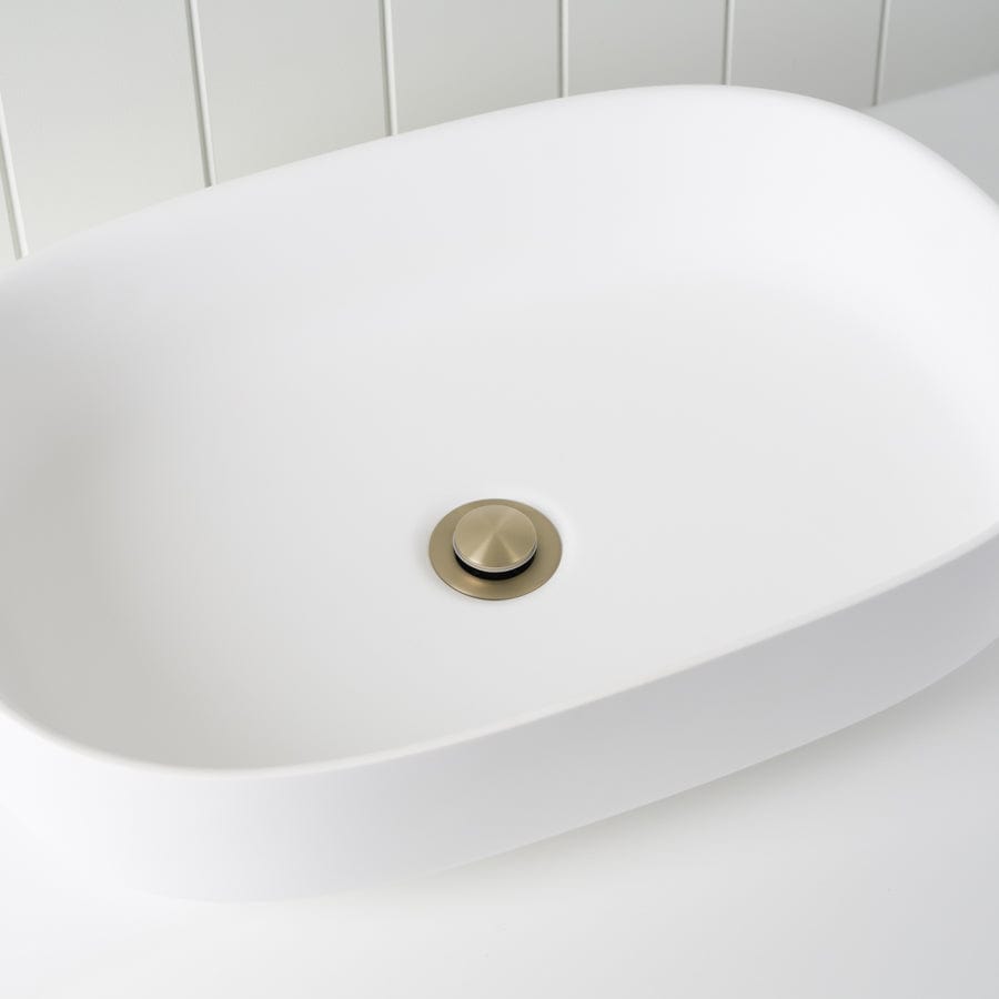Pop Up Drain with Overflow - Brushed Nickel Bathroom Sink Stopper for Modern Vanities | Perfect for Bathroom, Kitchen & Utility Sink Installation