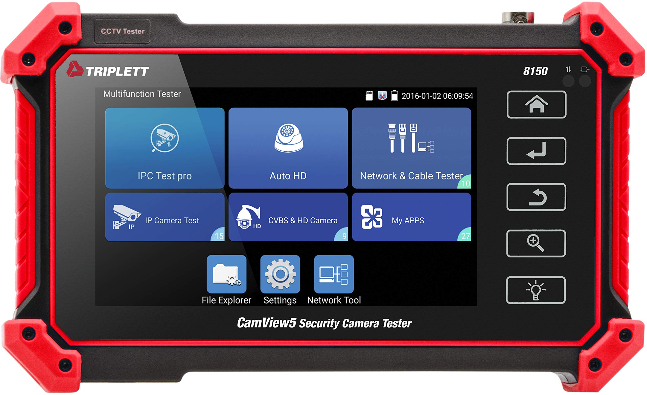 Triplett 8150 CamView IP Pro 5 CCTV Security Camera Tester with 5