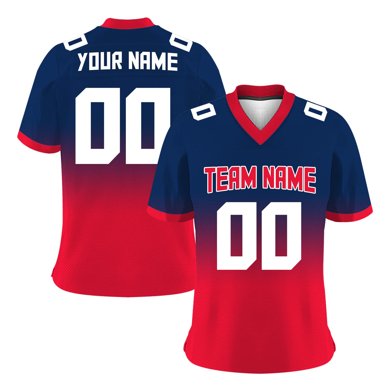 Custom Football Jersey Personalized Stitched/Printed with Name & Number - Fan Gift for Men, Women & Youth - Perfect for Game Day, Sports Events & Hip Hop Fashion