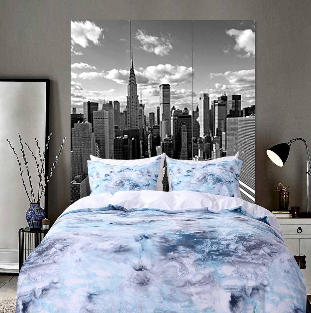New York Skyline Room Divider - 6 Panel Folding Privacy Screen with Urban Cityscape Design for Home & Office Decor | Perfect for Room Separation, Event Backdrop, and Photo Booth Background