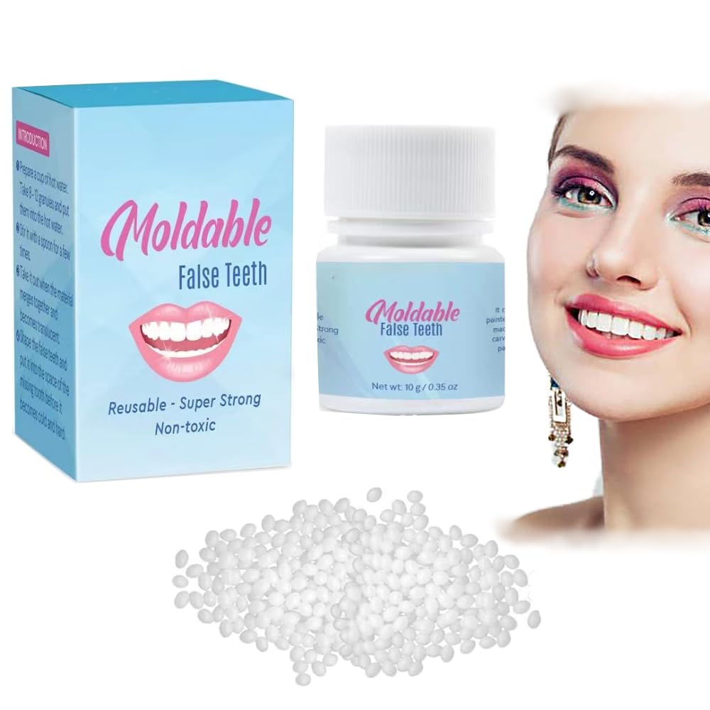 Temporary Teeth Repair Kit - Dental False Tooth Replacement for Emergency Fix & Teaching - Perfect for Travel, Home Use, and Dental Practice