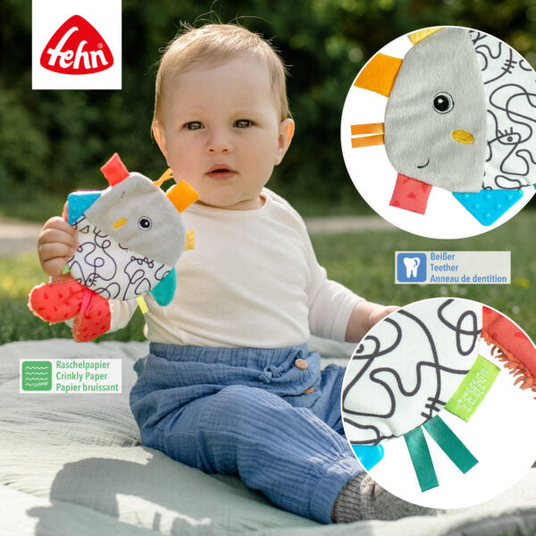 Fehn Crinkle Fish Sensory Toy for Babies & Toddlers - Soft, Noisy, and Interactive Early Learning Toy for Sensory Development & Playtime Fun