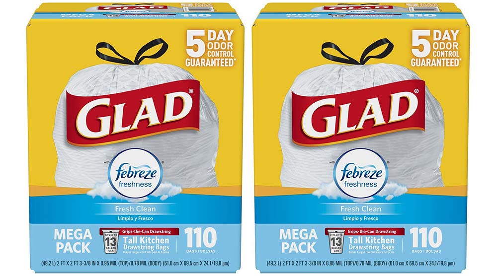 13 Gallon Tall Kitchen Trash Bags - 110 Count Heavy Duty Value Box | Odor Control, Leakproof | Perfect for Home, Office, and Commercial Use