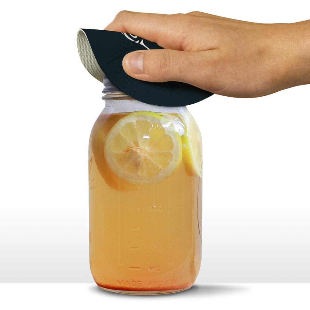 Non-Slip Round Rubber Jar Opener - Easy Grip Bottle Lid Opener for Seniors & Arthritic Hands - Perfect for Kitchen, Pantry & Tight Lids
