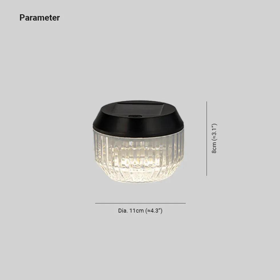 Clear Portable LED Table Lights for Outdoor Patio, Camping, Picnics & Backyard Decor - Waterproof & Battery Operated