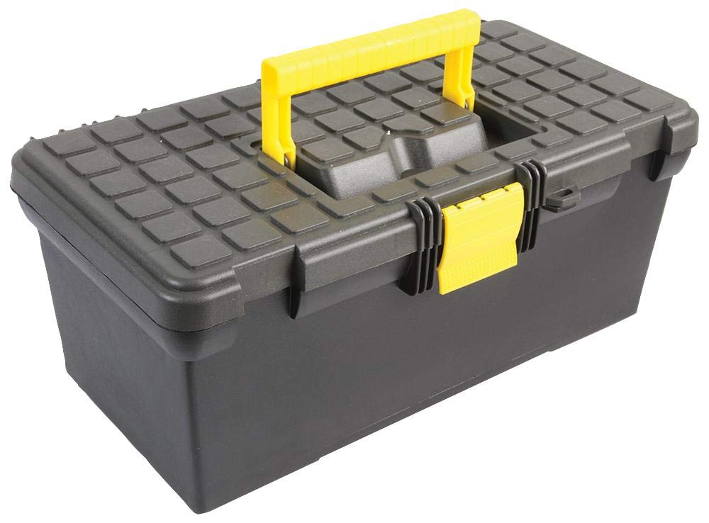 Durable 15-Inch Plastic Tool Box for Organizing Tools & DIY Projects - Perfect for Home, Garage & Workshop Use