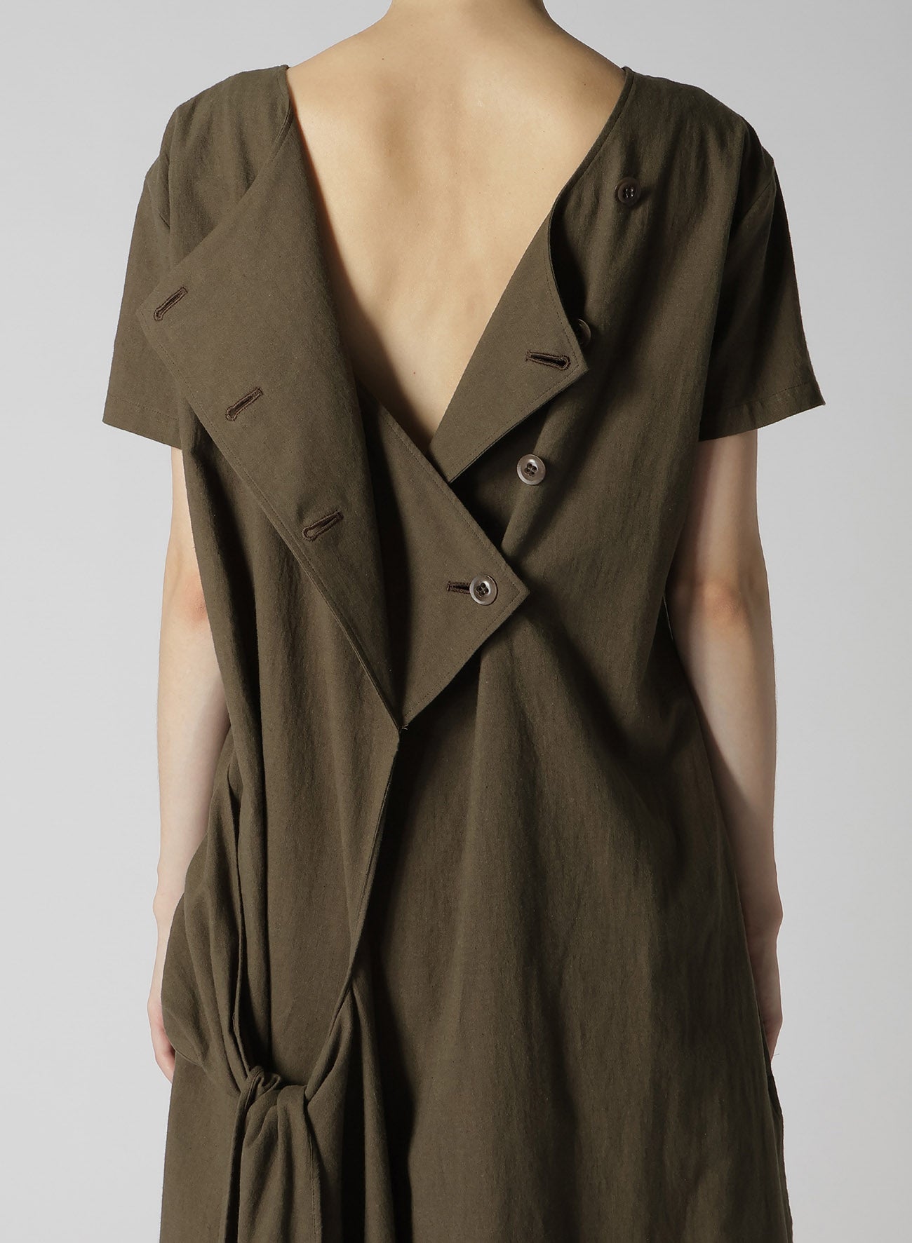 Stylish Cotton Flax Poplin Back Tie Dress for Women | Summer Casual & Office Wear | Perfect for Parties, Dates & Work
