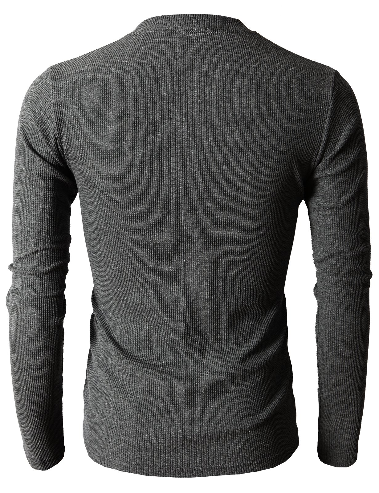 Men's Slim Fit Henley Shirt - Lightweight Cotton Waffle Fabric Long Sleeve Casual Shirt for Men | Perfect for Everyday Wear, Date Nights & Outdoor Activities