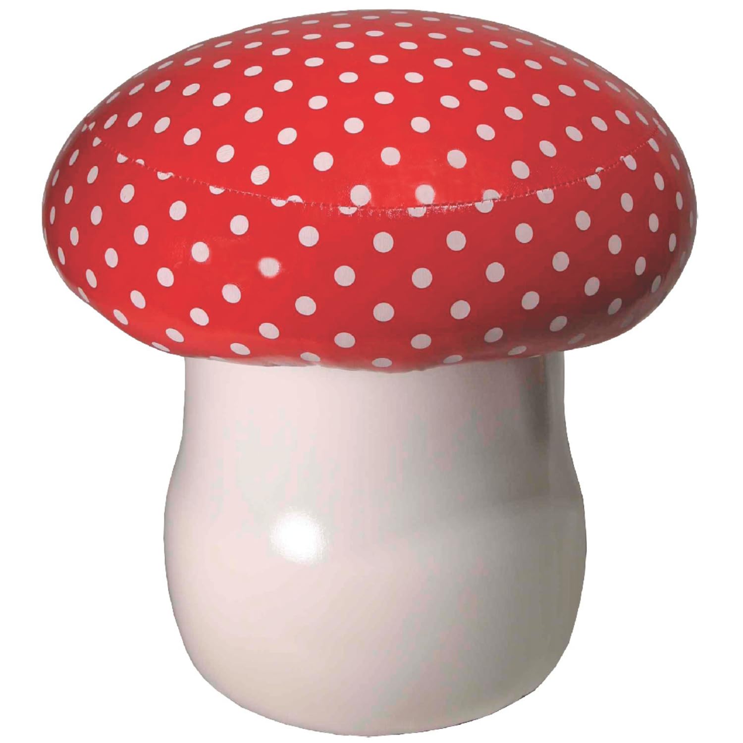 Comfy Mushroom-Shaped Cushion - Soft Red & White Seat with Memory Foam - Perfect for Nursery, Reading Nook & Cozy Home Decor