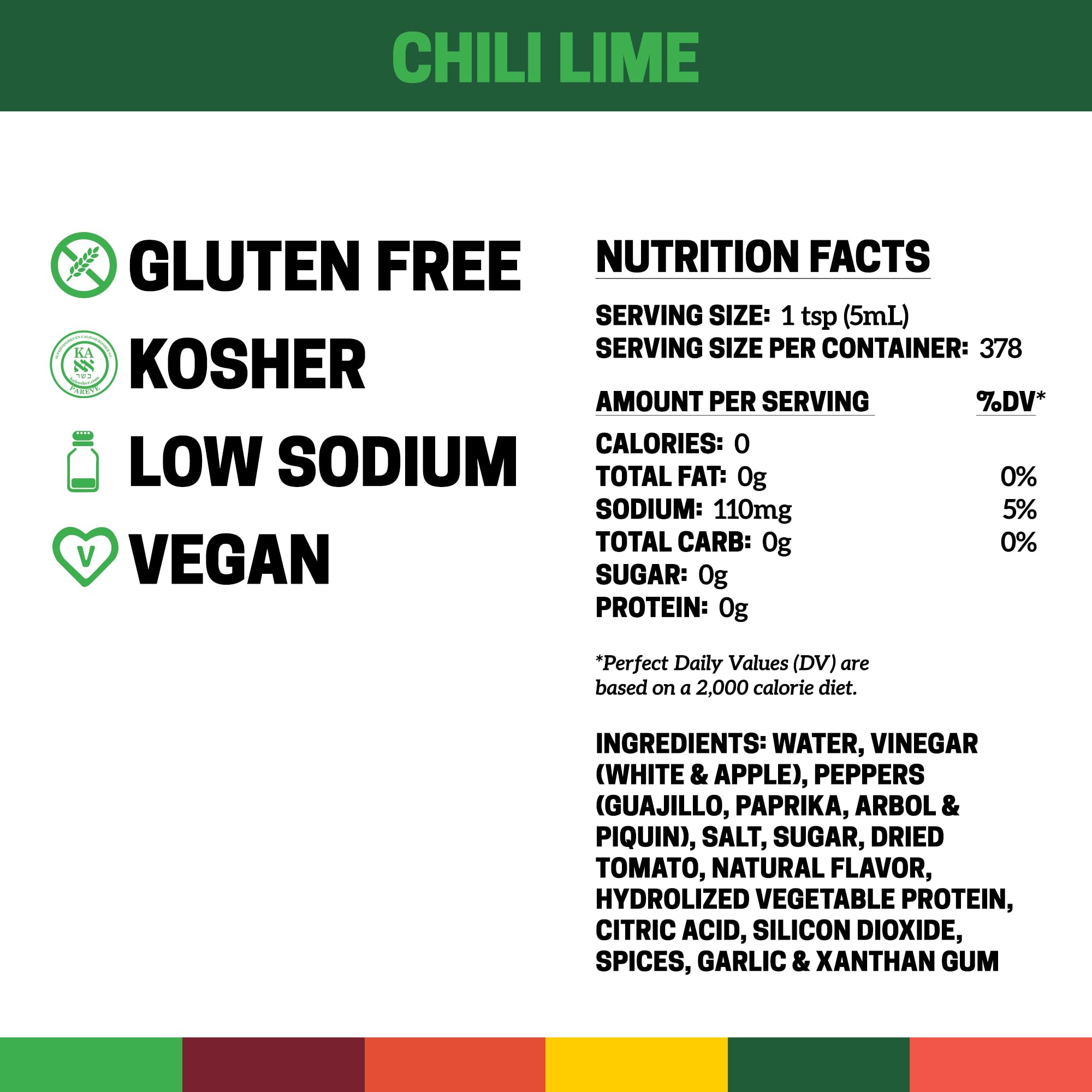 Cholula Chili Lime Hot Sauce - 64 fl oz Bulk Bottle | Mexican Peppers, Lime & Spice Blend | Perfect for Eggs, Shrimp, Tacos & Mexican Dishes | Great for Cooking, Grilling & Party Dips