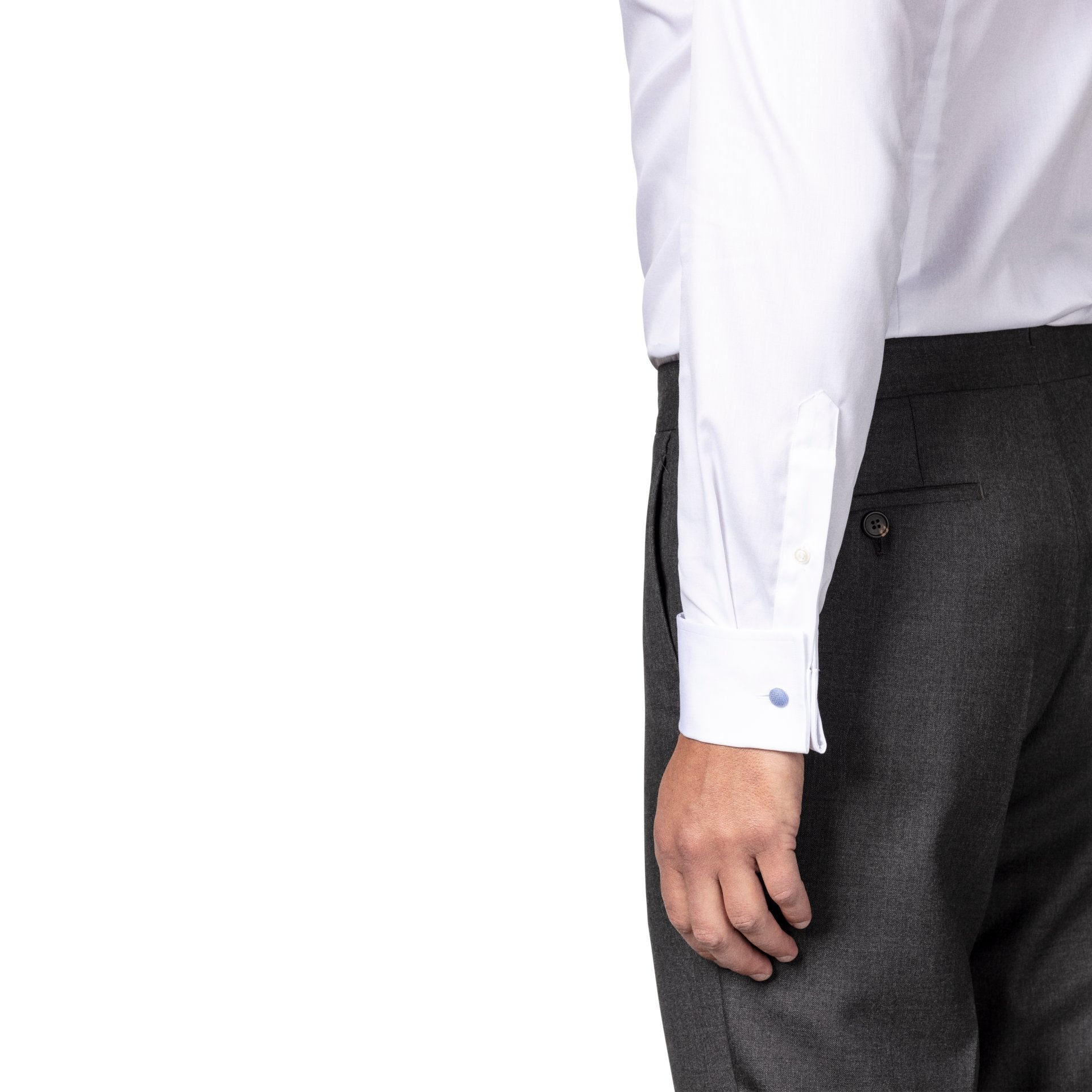 ETON Signature Twill Cotton Men's Dress Shirt with French Cuffs - Classic White Formal Shirt for Business, Office & Wedding Attire