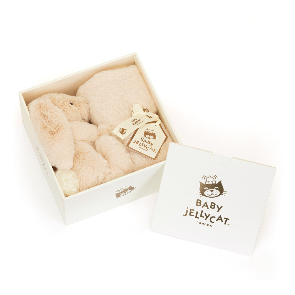 Jellycat Bashful Luxe Bunny Willow Soother - Ultra Soft Plush Stuffed Animal for Babies & Kids | Perfect for Nursery, Gifts, and Comfort