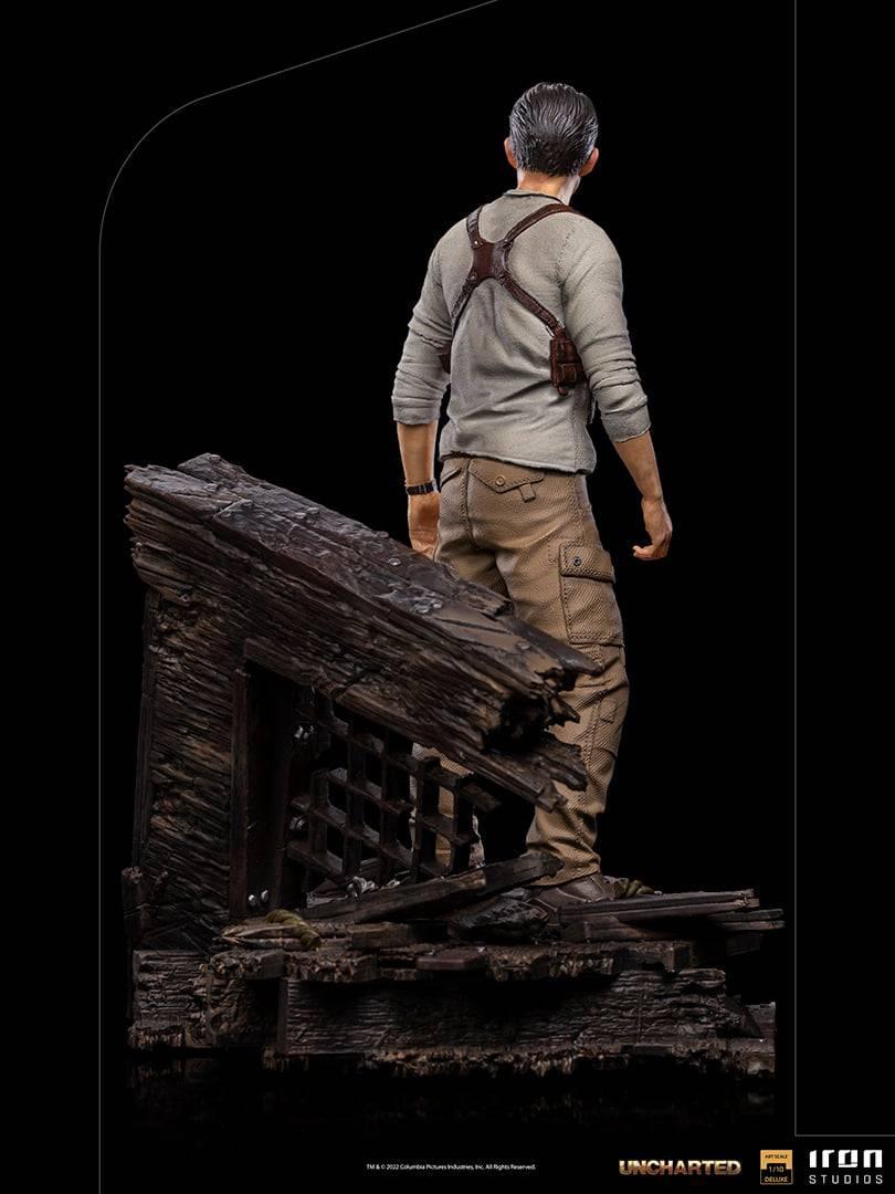Iron Studios Uncharted Nathan Drake Deluxe BDS Art Scale 1/10 Statue - Collector's Edition Action Figure for Display & Gaming Room Decor