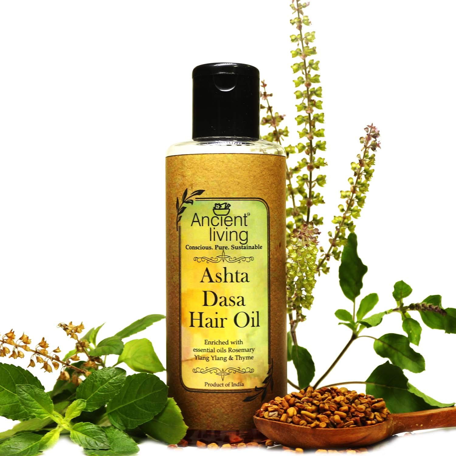 Organic Ashta Dasha Hair Oil for Hair Growth & Strength - Natural Ayurvedic Treatment for Hair Fall Prevention - 50ml (Pack of 2) - Men & Women - Perfect for Daily Hair Care, Scalp Massage & Ayurvedic Hair Treatment