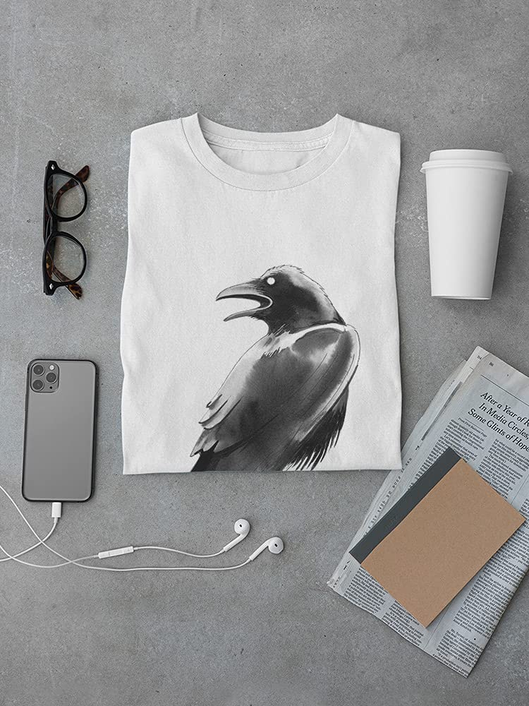 Men's Cool Grunge Watercolor Raven Graphic T-Shirt | Smartprints | Streetwear Style for Casual Wear & Urban Fashion