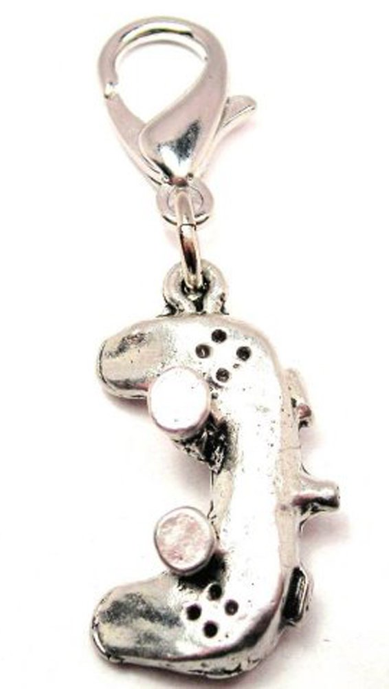 3D Video Game Controller Pewter Charm Zipper Pull - Gaming Keychain Accessory for Backpacks, Jackets & Luggage - Perfect Gift for Gamers