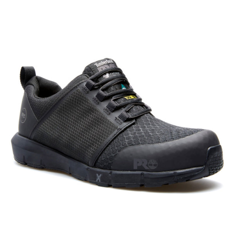 Timberland PRO Radius SD+ Men's Athletic Composite Toe Work Shoes - Safety Toe, Slip Resistant, Comfortable for Construction & Warehouse Work - Black (TB0A2A55001)