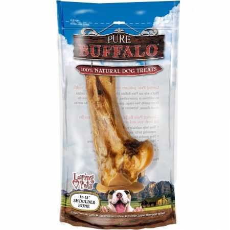 Natural Pure Buffalo Shoulder Bone for Dogs - 12-13 Inch Chew Treat, Long-Lasting Dental Health & Stress Relief - Perfect for Aggressive Chewers & Large Breeds