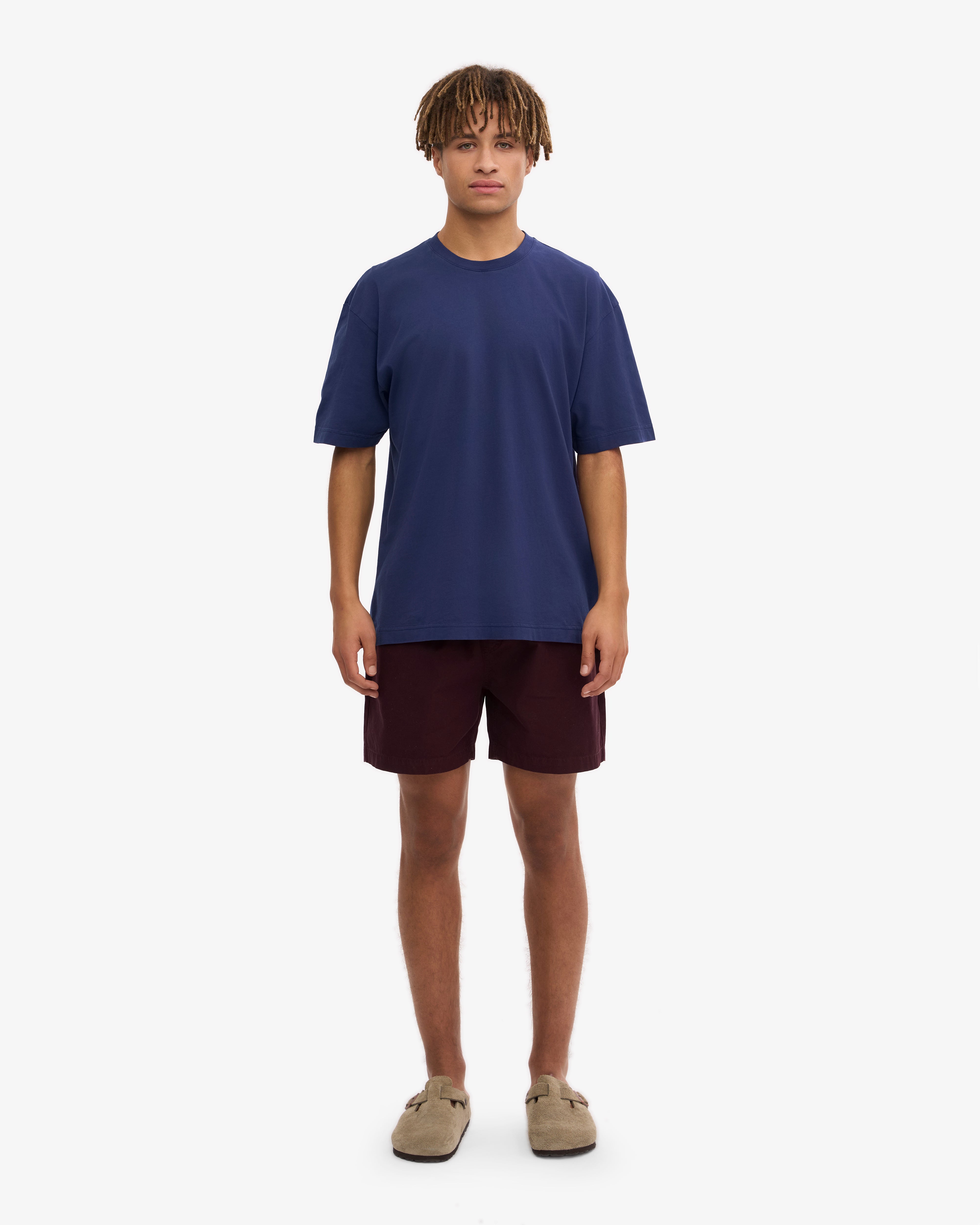 Oversized Organic Cotton T-Shirt for Women - Soft & Comfortable Marine Blue Tee - Perfect for Casual Wear, Loungewear & Everyday Outfits