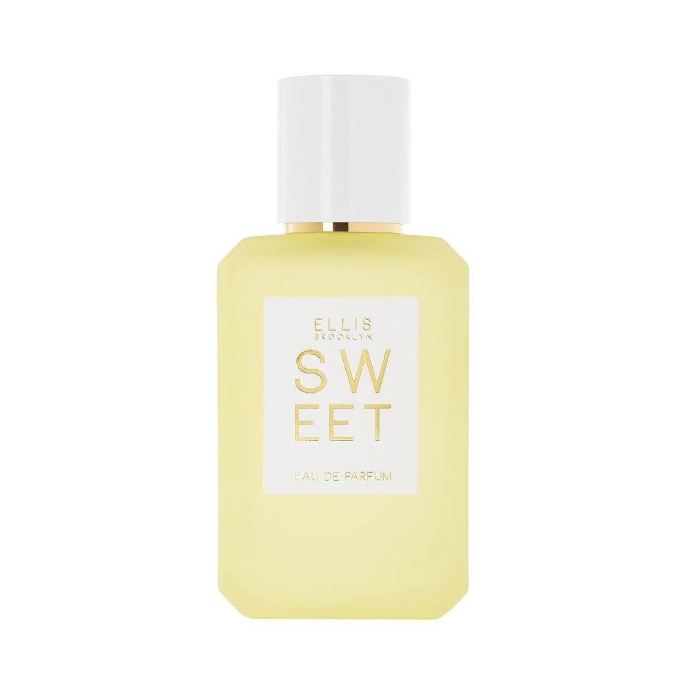 Ellis Brooklyn SWEET Eau De Parfum for Women - Vegan Gourmand Perfume with Pear, Violet, White Amber, Cashmere & Marshmallow | Made in USA | Perfect for Date Nights, Office Wear & Special Occasions