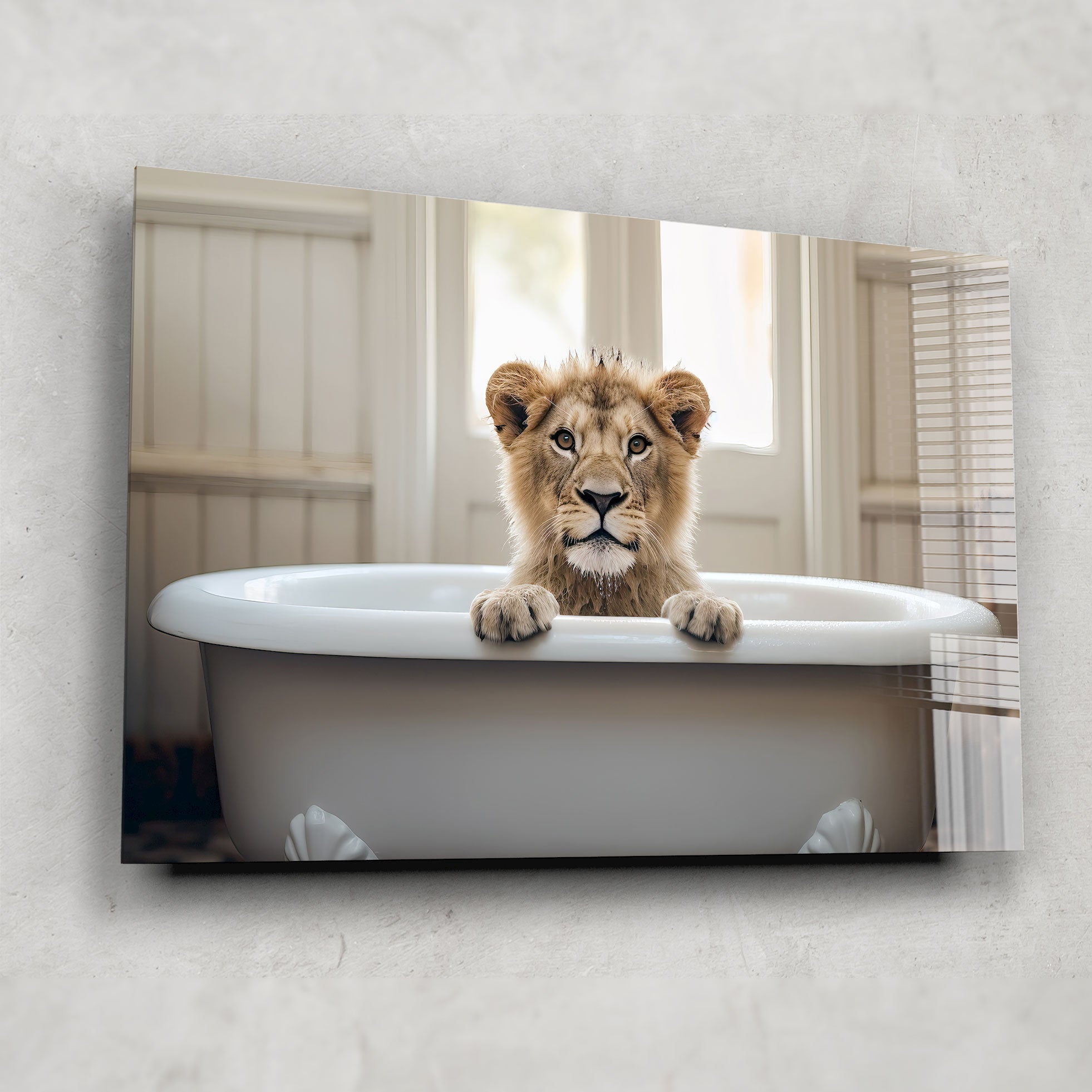 Bathtub Animal Lion II - Cute Rubber Duck Toy for Kids Bath Time Fun, Toddler Bath Toys for Sensory Play & Water Games