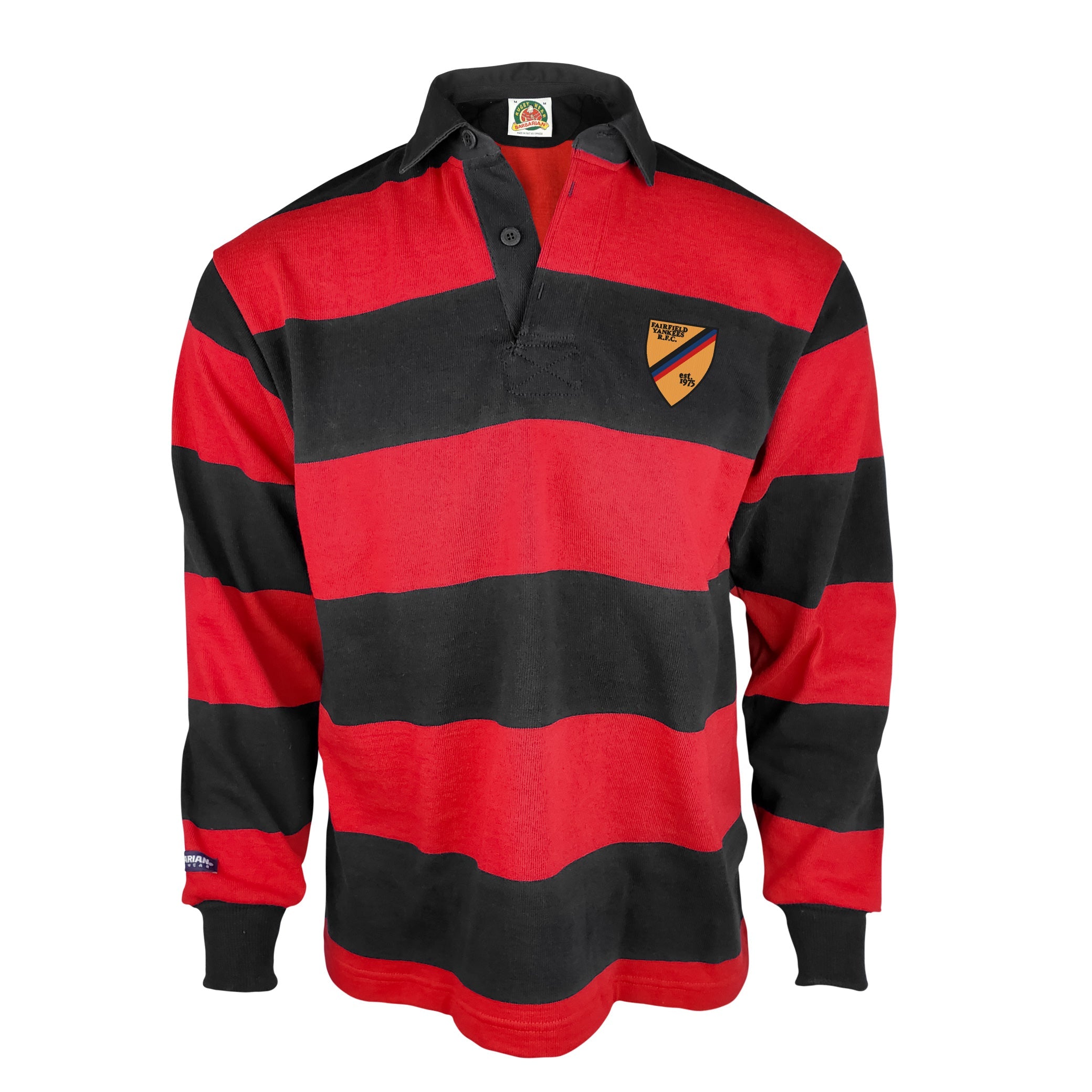 Fairfield Yankees RFC 4 Inch Stripe Rugby Jersey - Breathable Performance Shirt for Rugby Training & Match Play