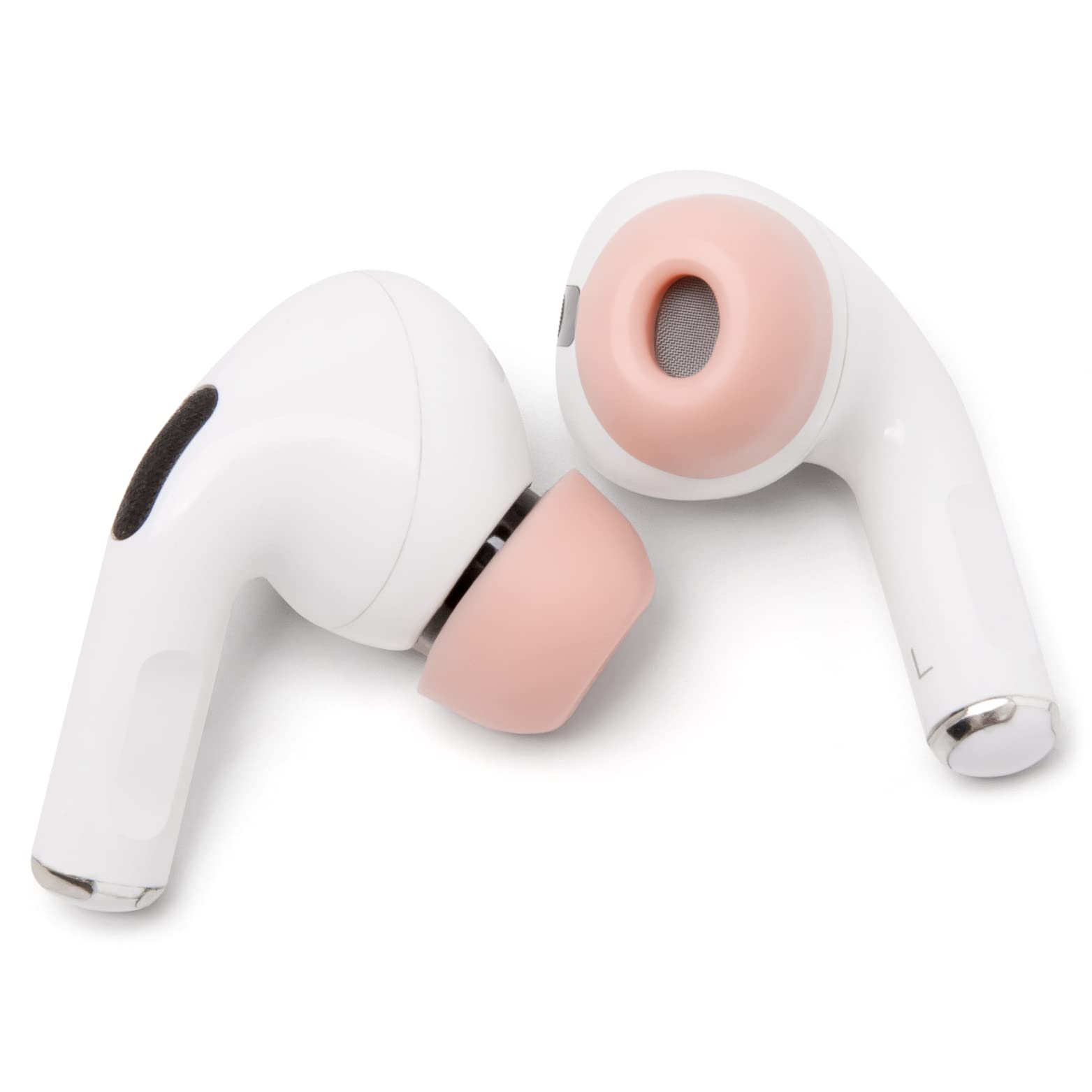 Upgraded Memory Foam Ear Tips for AirPods Pro - Enhanced Comfort & Noise Isolation | Perfect Fit for Charging Case | Soft Pink | Ideal for Workouts, Travel & Daily Use by Wicked Cushions
