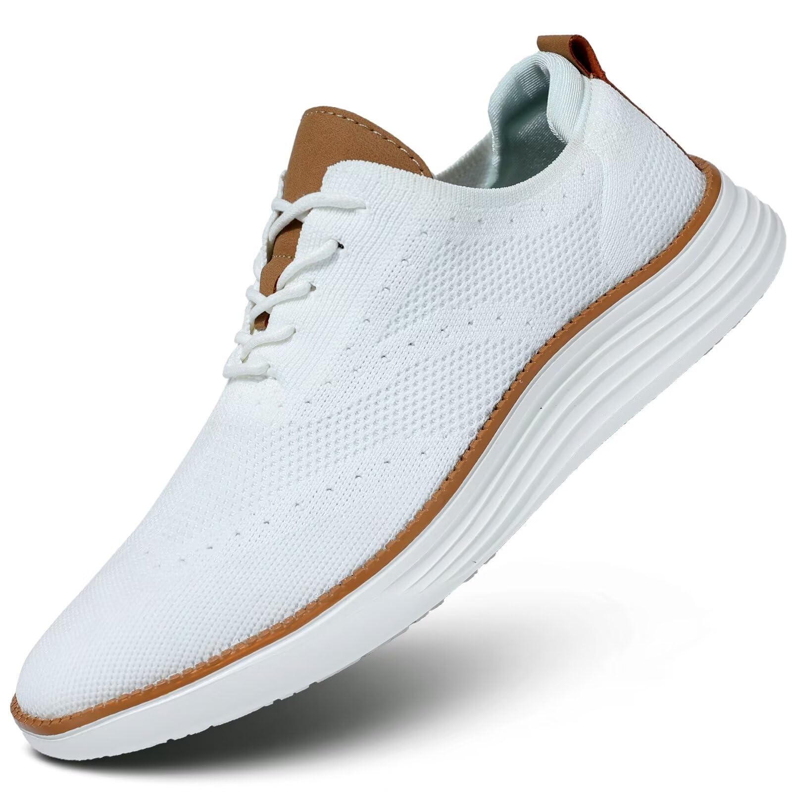 Men's Lightweight Oxford Lace-Up Casual Sneakers - Comfortable Walking Shoes for Everyday Wear & Outdoor Activities