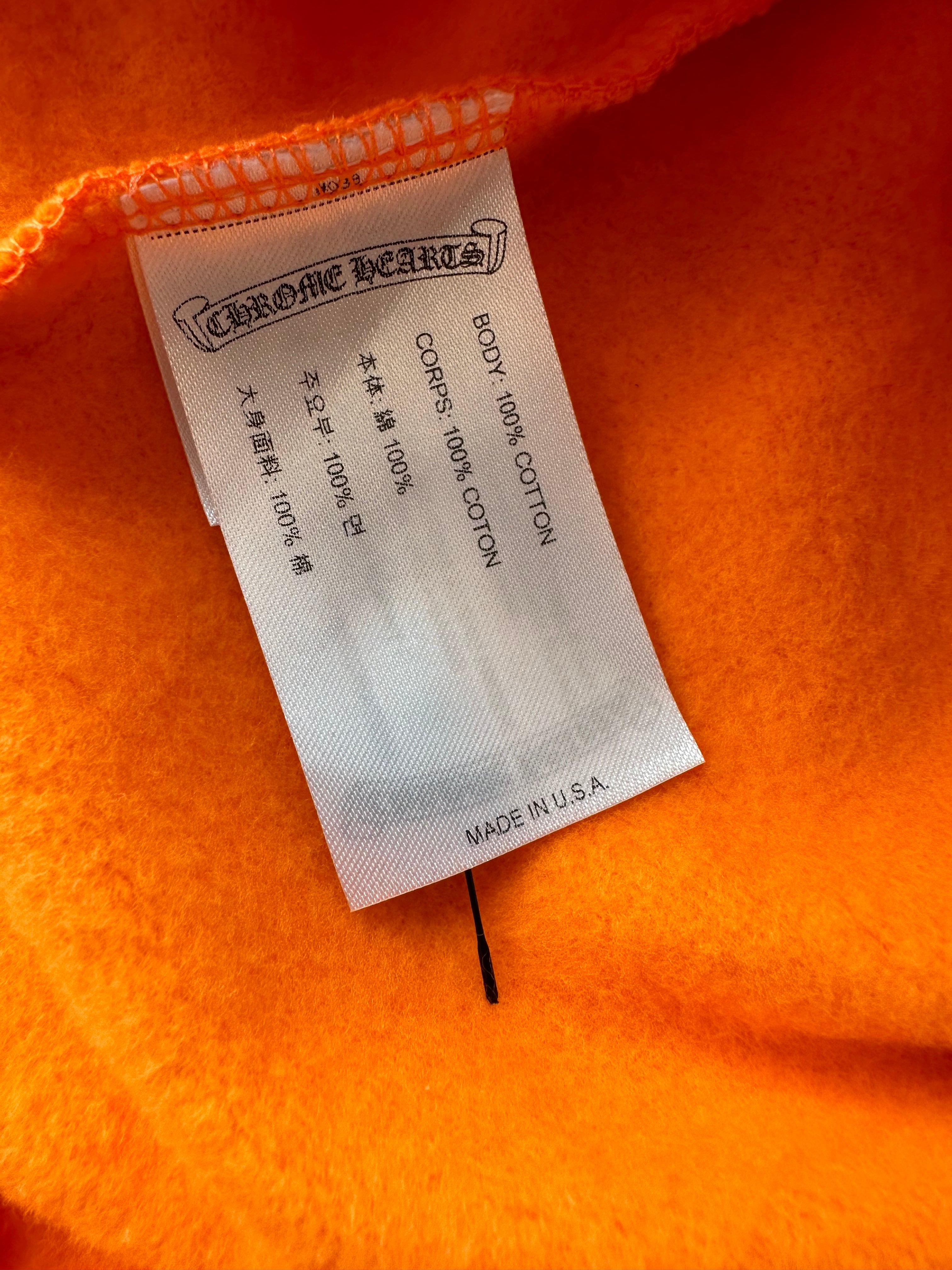 Chrome Hearts Orange & Silver Miami Exclusive Horseshoe Logo Hoodie - Stylish Streetwear for Men & Women | Perfect for Casual Outfits, Urban Fashion & Miami Beach Vibes