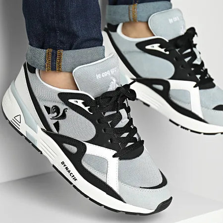 Le Coq Sportif LCS R850 Running Shoes - Grey & Black Men's Athletic Sneakers for Jogging, Gym Workouts & Casual Wear