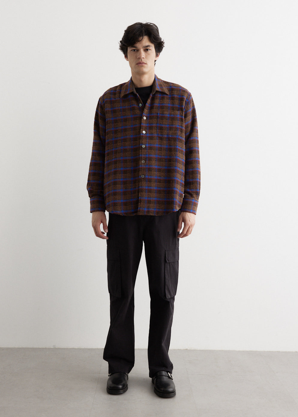 Above Shirt M4232Abp Brown - Stylish Casual Button-Down Shirt for Men | Perfect for Office, Dating & Outdoor Activities