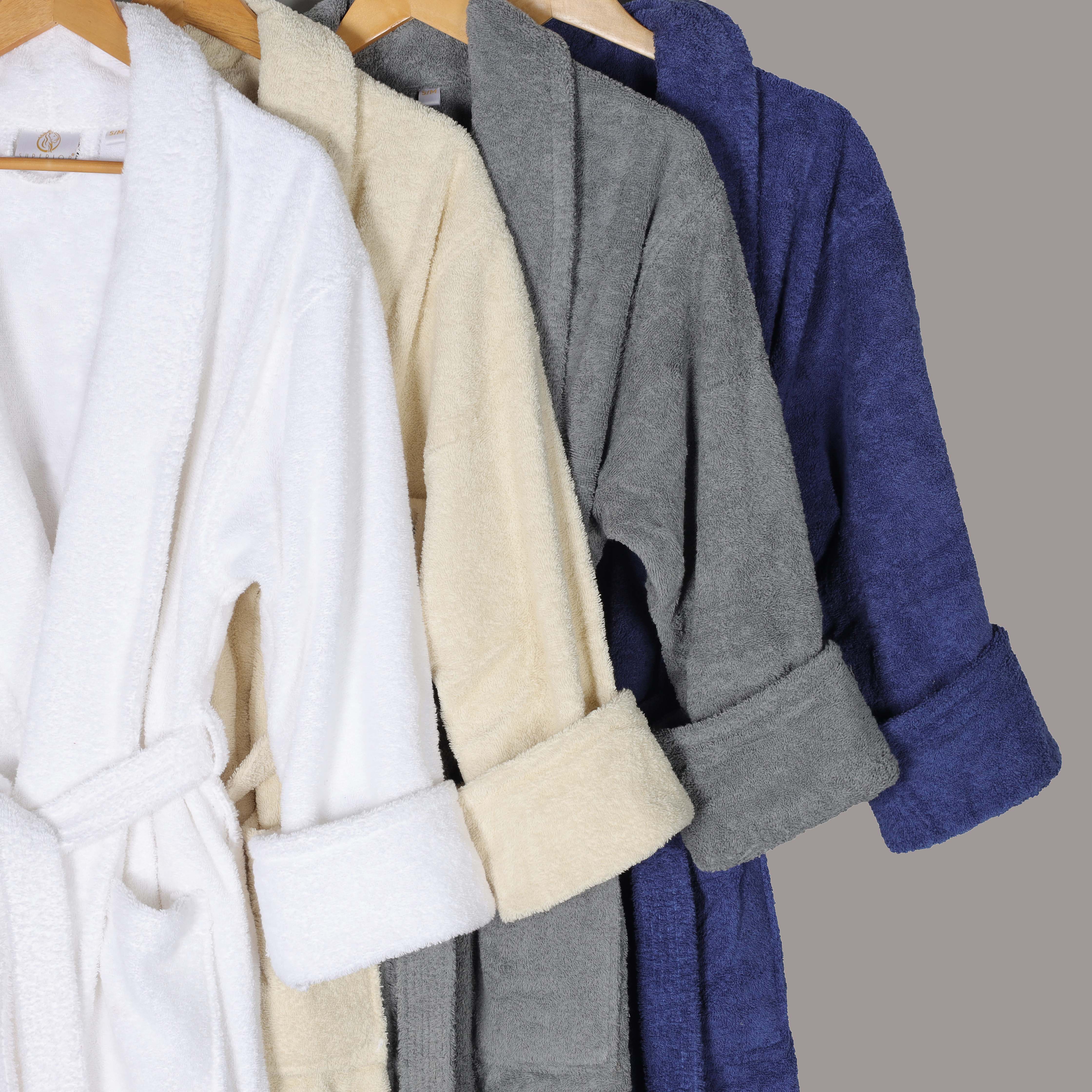 Premium Turkish Cotton Women's Bathrobe - Soft & Absorbent Classic Bath Robe with Adjustable Belt - Perfect for Spa, Lounging & Post-Shower Comfort