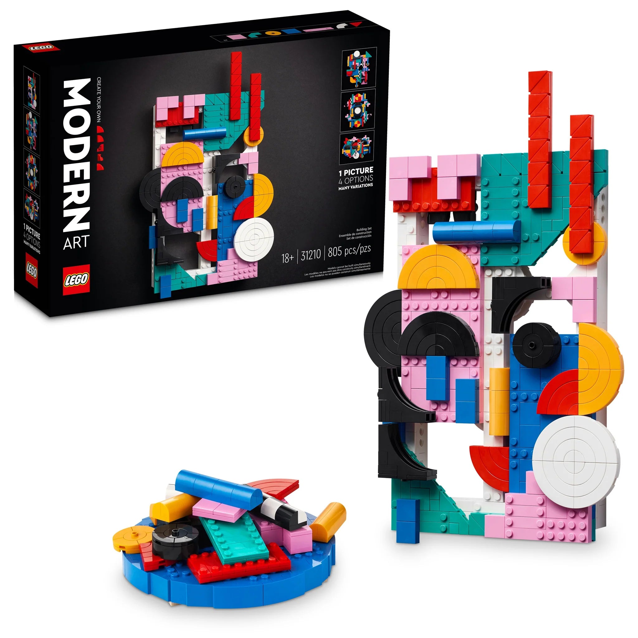 LEGO® Art: Modern Art Building Kit - Creative DIY Mosaic Set for Adults & Teens - Perfect for Home Decor, Office Display & Gift Giving