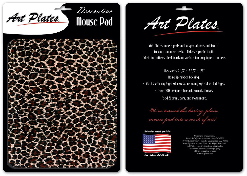Leopard Print Mouse Pad - Non-Slip Gaming Mousepad with Wrist Support for Office & Home Use | Premium Large Desk Mat for Computer, Laptop, PC | Stylish Animal Print Design for Work & Gaming Setup